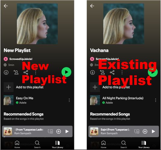 select a playlist | Add Downloaded MP3 Songs to Spotify