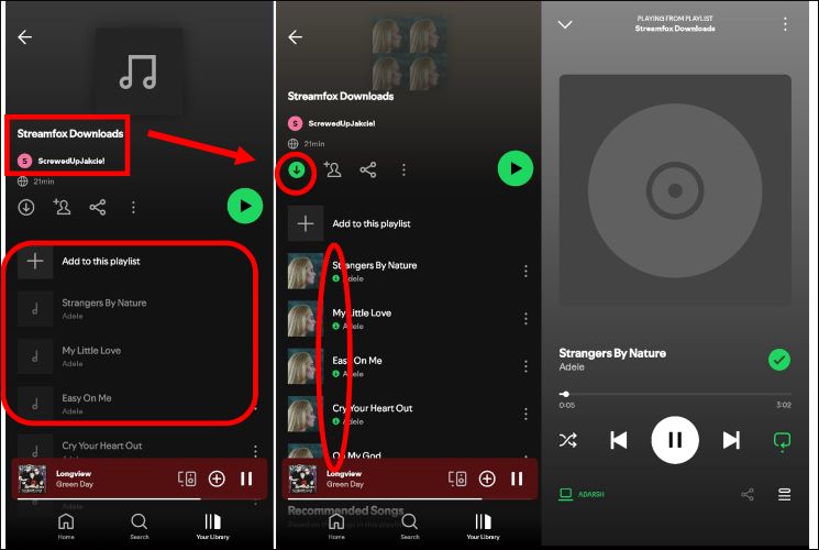 tap Download | Add MP3 Files to Spotify iPhone Android