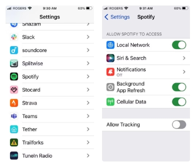 enable Spotify Allow Tracking | Download Spotify Songs onto Apple Watch