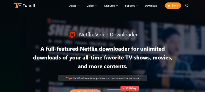 Tunelf Netflix Video Downloader | mp4 netflix downloader