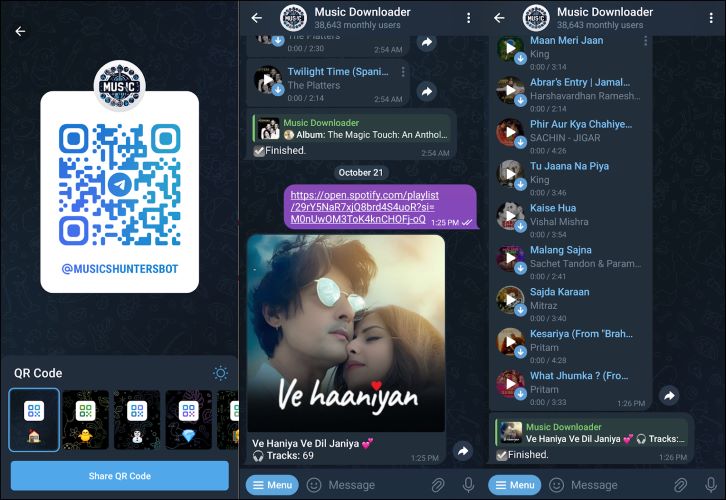 MusicsHunterBot | Telegram Spotify Downloader Bots