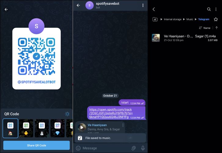 SpotifySaveBot | Telegram Spotify Downloader Bots