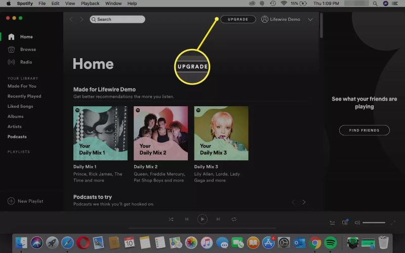 click Upgrade | Block Spotify Ads