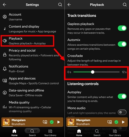 adjust crossfade duration | Change Playback Speed on Spotify