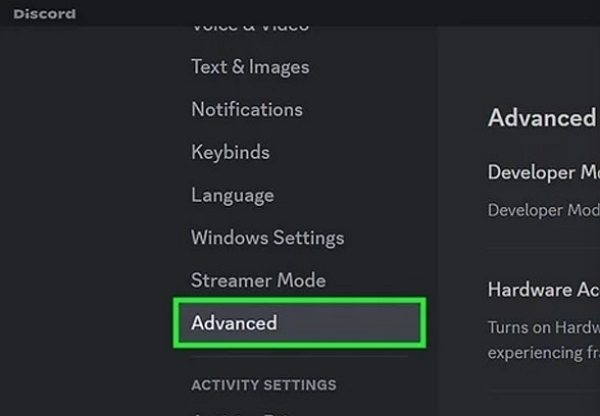 opens Discord settings | watch netflix on discord