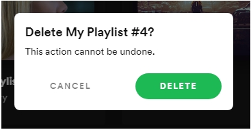 confirm deletion | Delete Spotify Playlists 