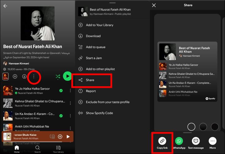 tap Spotify Copy Link | Convert Spotify Downloads to MP3