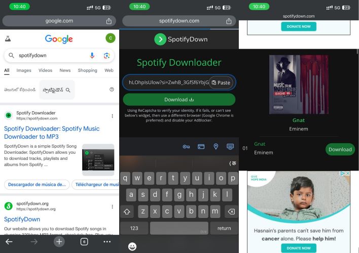 click Download | Convert Spotify Music to AAC