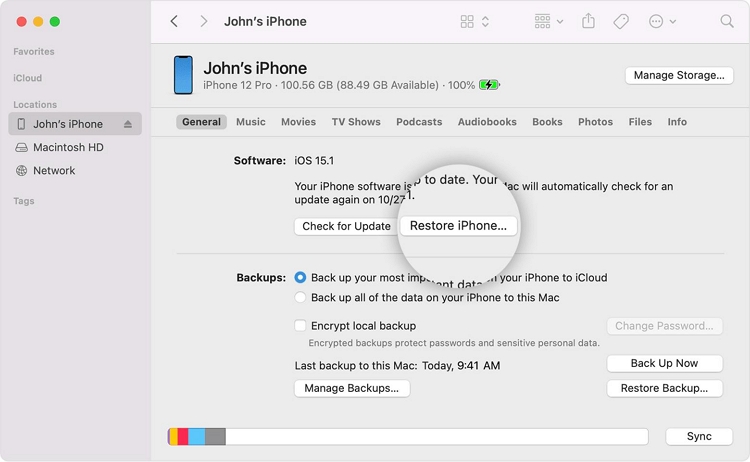 restore iPhone 1 | How to Clear System Data on iPhone