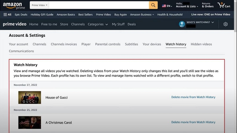 find the movie or show | how to delete downloads from amazon prime video