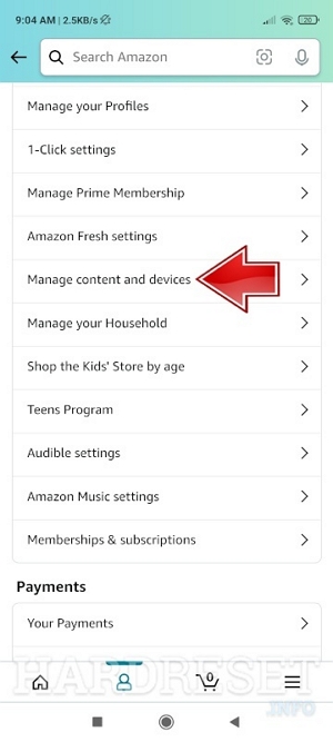 Manage Your Content and Devices | amazon error code 5004