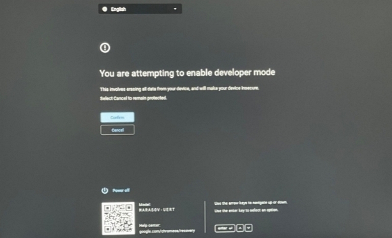 enable Developer Mode | download amazon prime video on chromebook