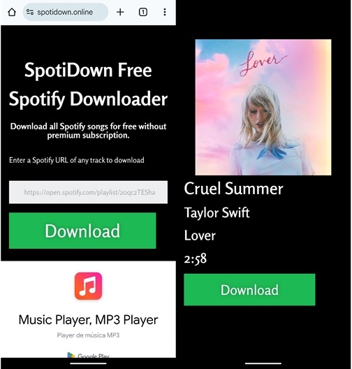 download songs via Spotifydown | Download Songs on Spotify on Android