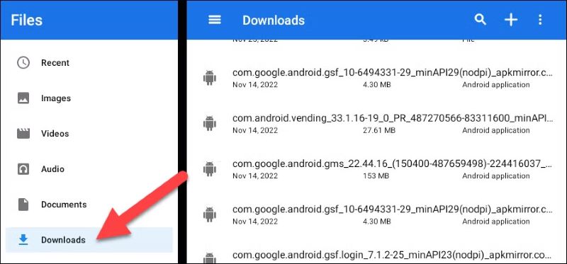 Android Downloads folder | Download Spotify on Amazon Fire Tablet