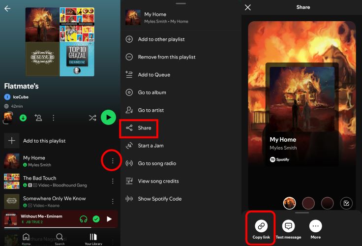 grab Spotify playlist link | Download Spotify Songs without Premium Android