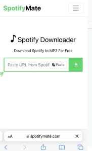 go to SpotifyMate Android | Download Spotify Music to MP3 on Android Without Premium