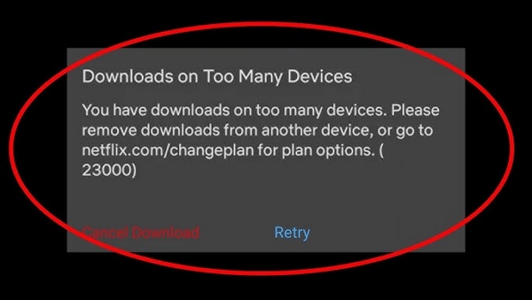 You Have Downloads on Too Many Devices | how to download movies on netflix