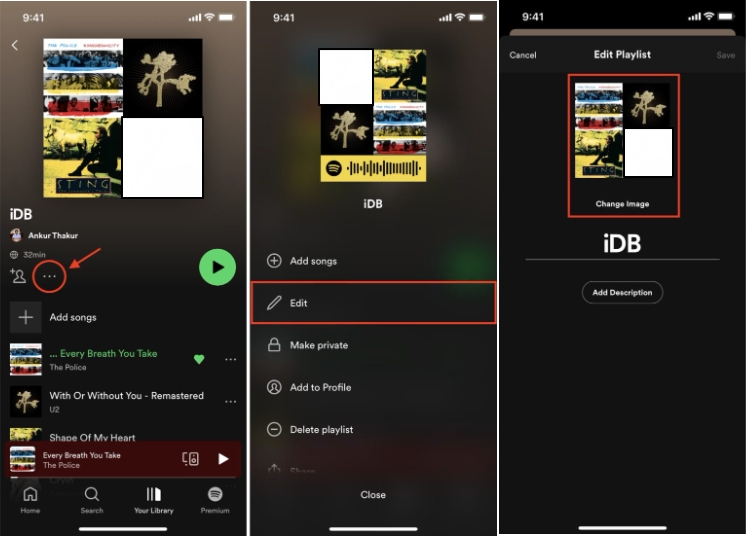 edit playlist info Spotify mobile | Edit Spotify Playlists