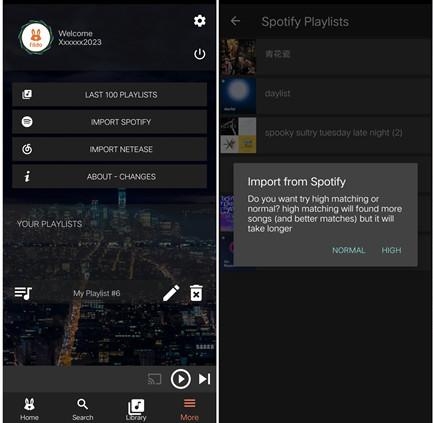 choose Import Spotify | Free Playlist to MP3 Downloader