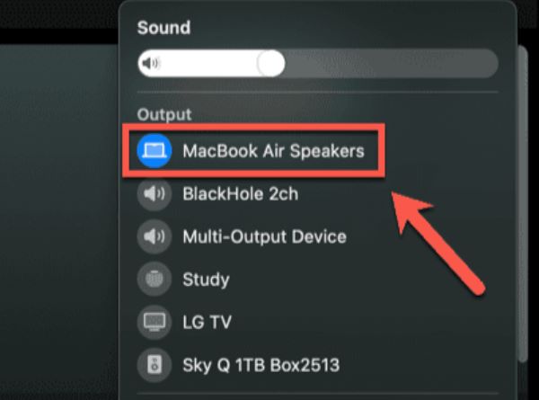 select MacBook Speakers | Spotify Playing but No Sound