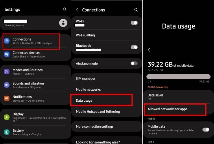 tap App Data Usage | Download Songs on Spotify Using Cellular Data