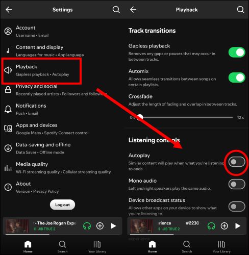 turn off Autoplay | Restart a Playlist on Spotify