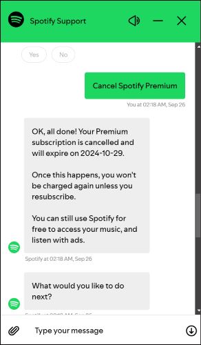 suspend Spotify subscription | Cancel Spotify Premium