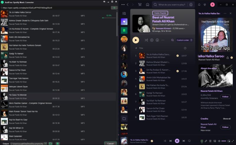 click Folder | AudFree Spotify Music Converter Review