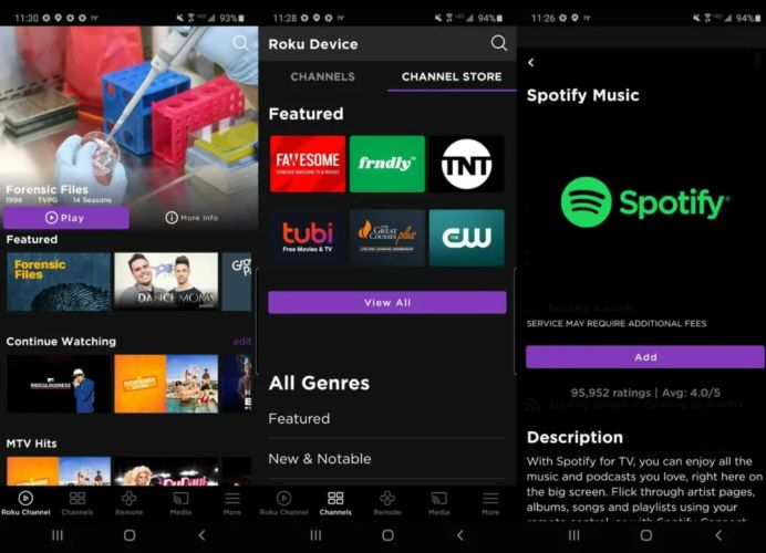 added Spotify on Roku screen | Play Spotify on Roku TV