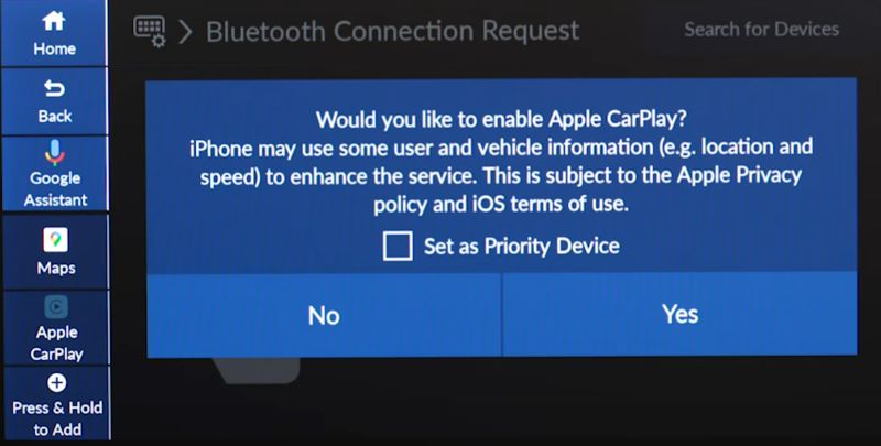 verify prompts | Spotify on Apple CarPlay