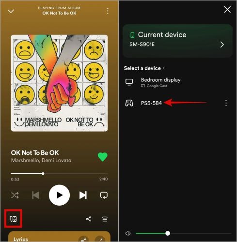 connect Spotify to PS5 from phone | Listen to Spotify Music on PS5