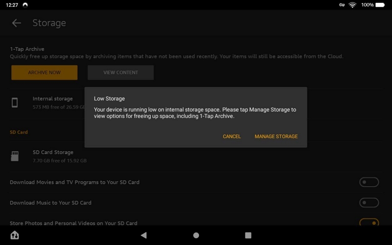 amazon fire tablets manage storage | how to download episodes on netflix