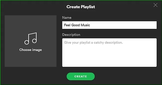 click Create | Edit Spotify Playlists