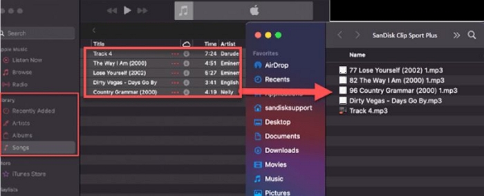 drag music to Apple Music | Convert Spotify Downloads to MP3