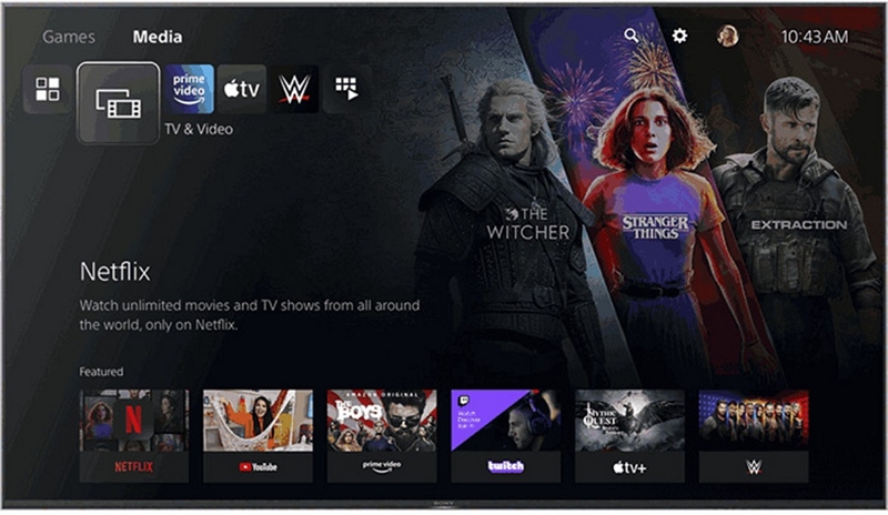 move to the media | Netflix on ps4