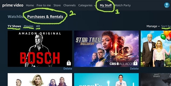 Purchases & Rentals | my amazon bought movies