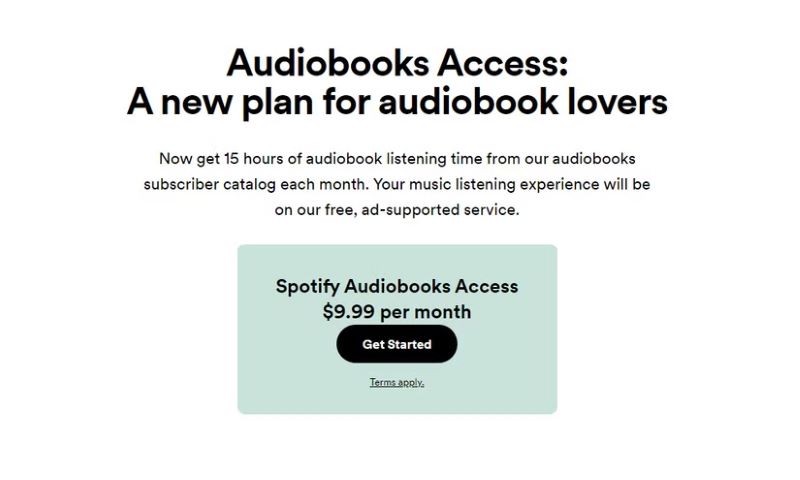 Audiobooks Access plan | Play and Download Audiobooks from Spotify