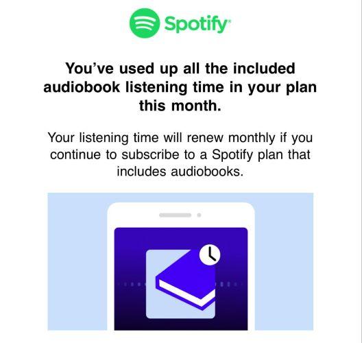 play audiobooks exceed 15 hours per month | Play and Download Audiobooks from Spotify