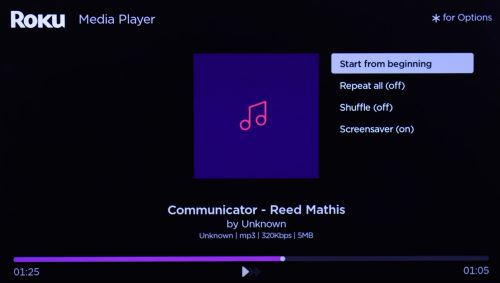 start playing downloaded audiobooks | Play Spotify on Roku TV