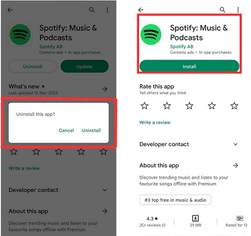 reinstall Spotify | Edit Spotify Playlists