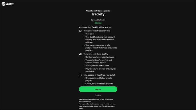 hit Agree | Randomize Spotify Playlists