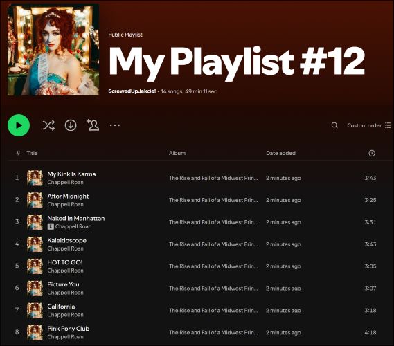 check randomized playlist in Spotify | Randomize Spotify Playlists