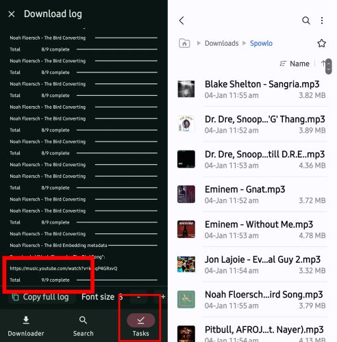 Android Downloads folder | Remove DRM from Spotify