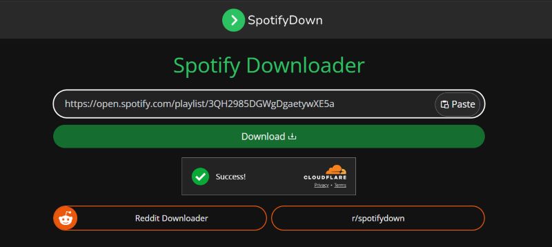 paste Spotify link | Remove DRM from Spotify