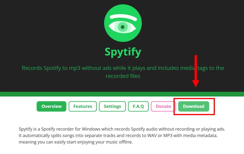 download Spytify officially | Remove DRM from Spotify