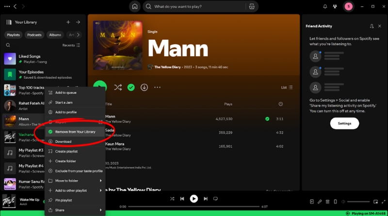 right click unwanted playlists | Delete Spotify Playlists 