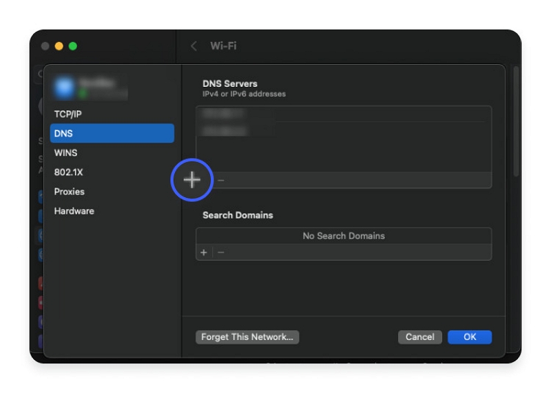 input your desired DNS addresses | Netflix does not work with Nord VPN