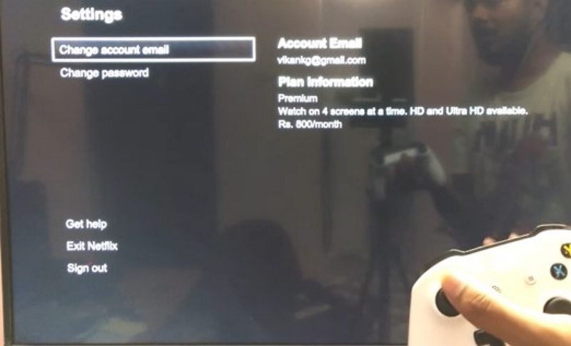 select the one | how to sign out of Netflix on Xbox