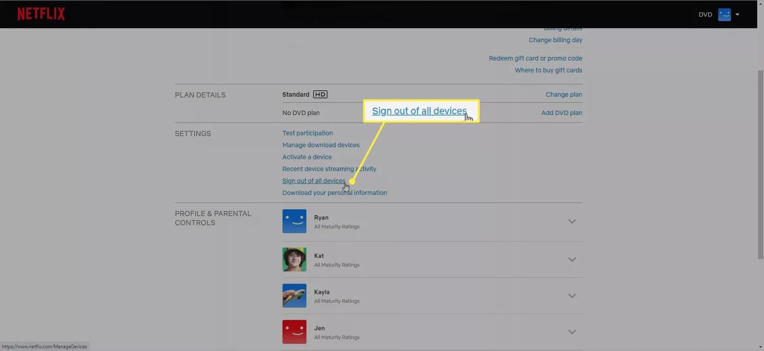 sign out all devices on netflix | netflix device limit