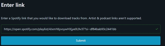 click Submit | Free Playlist to MP3 Downloader